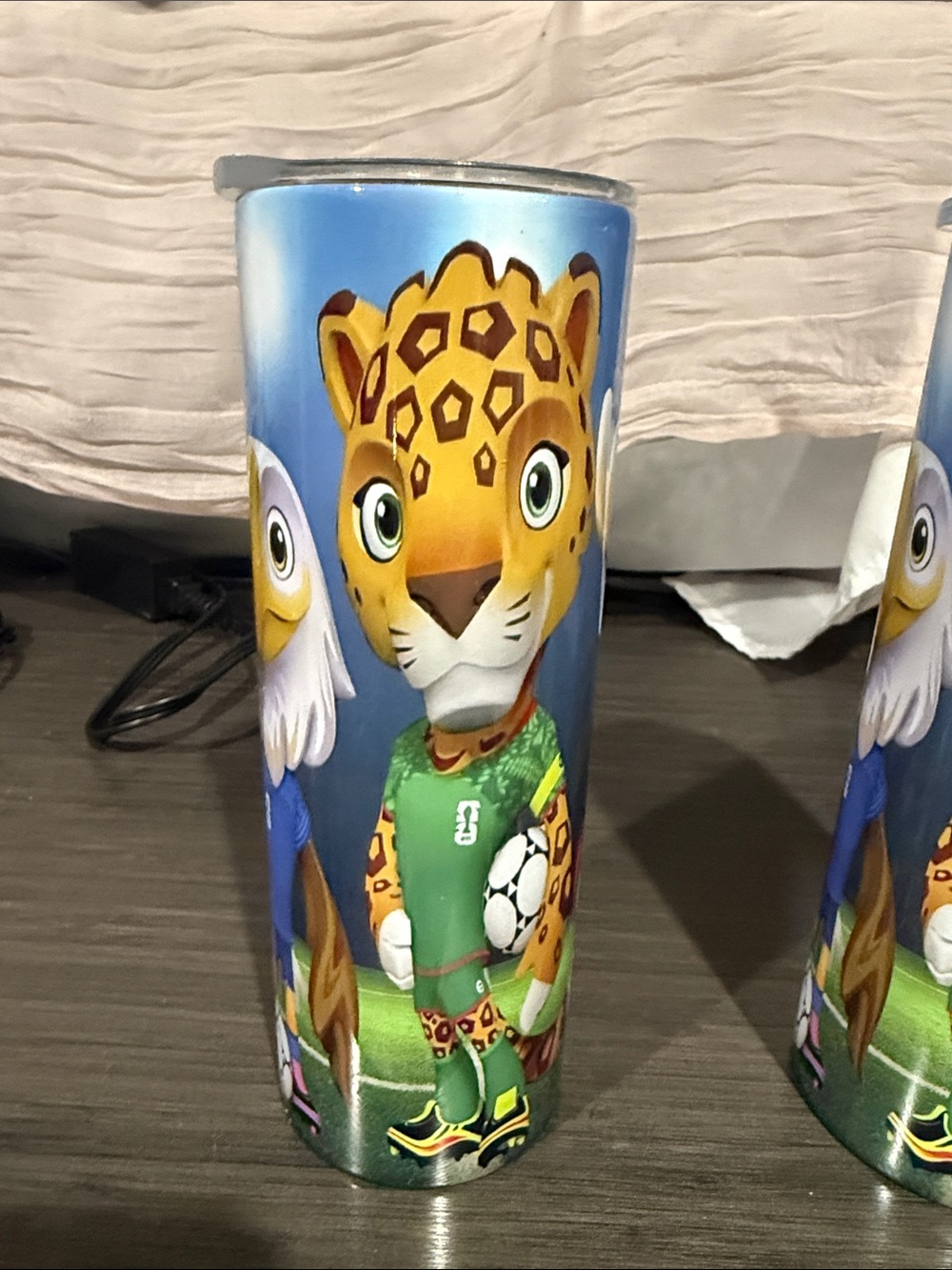 World Cup 2026  Soccer Character Tumbler - Blue/Green